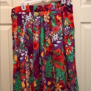 Hawaiian print lularoe Madison skirt